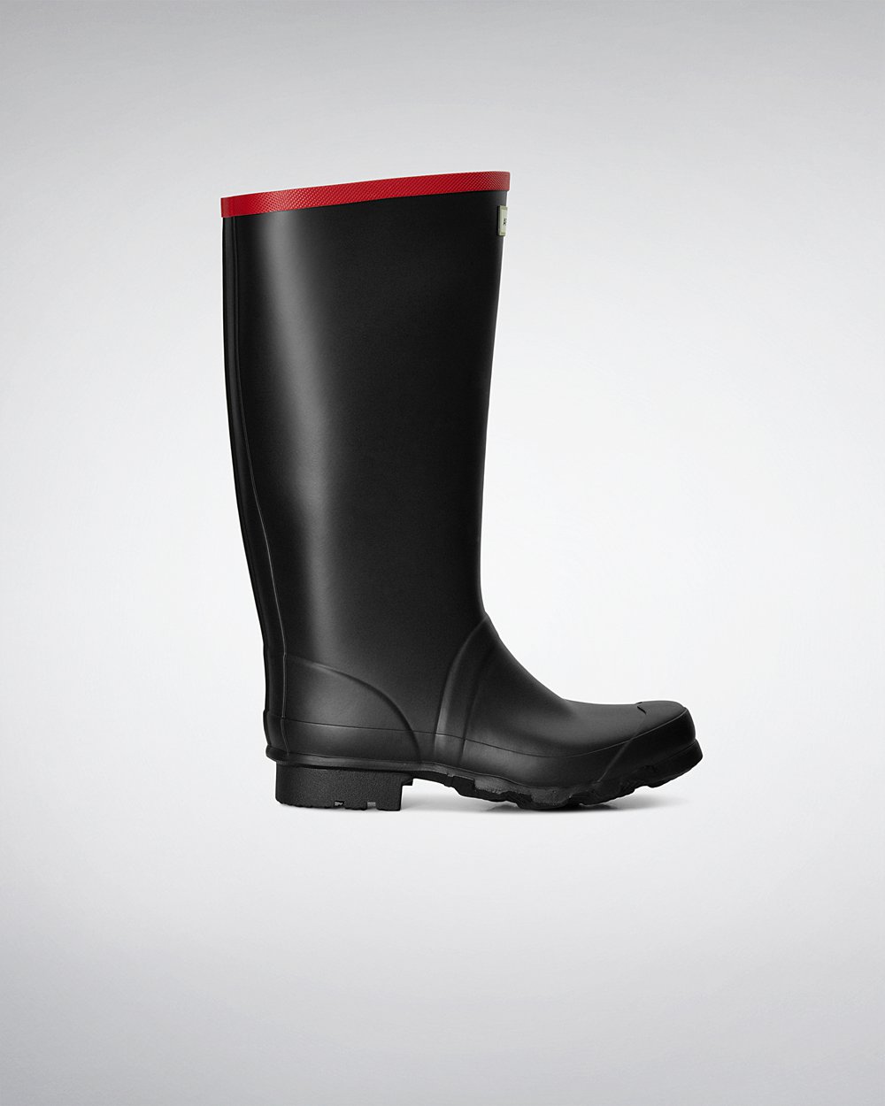 Womens Tall Rain Boots - Hunter Argyll Full Knee (37DUYGCIE) - Black